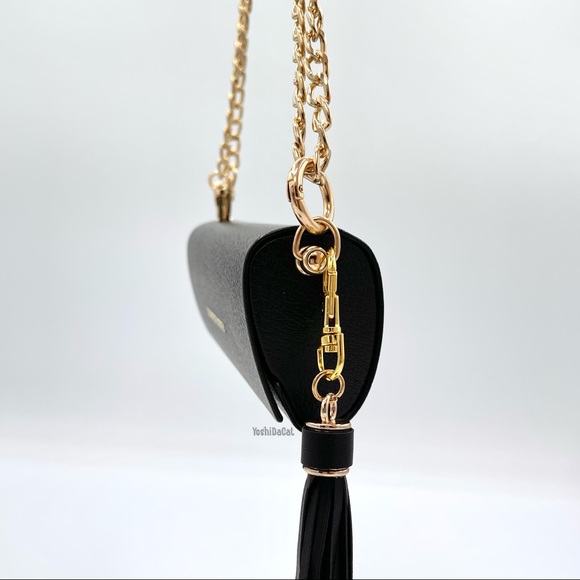 🆕 Burberry Sunglass Case to Crossbody / Shoulder / Clutch Bag Purse, Black New - Picture 6 of 10